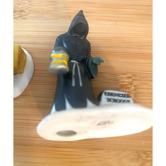 Department 56 Pumpkin Carving Boy and Ebenezer Scrooge Village Figures - Picture 7 of 7